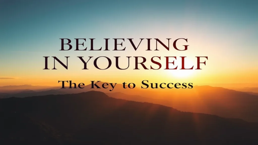 Believing in Yourself: The Key to Success