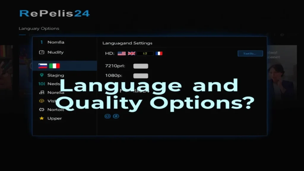 Language and Quality Options